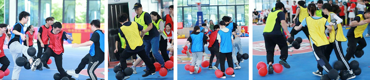 快乐运动，，高效事情——冰球突破十五周年庆趣味运动会